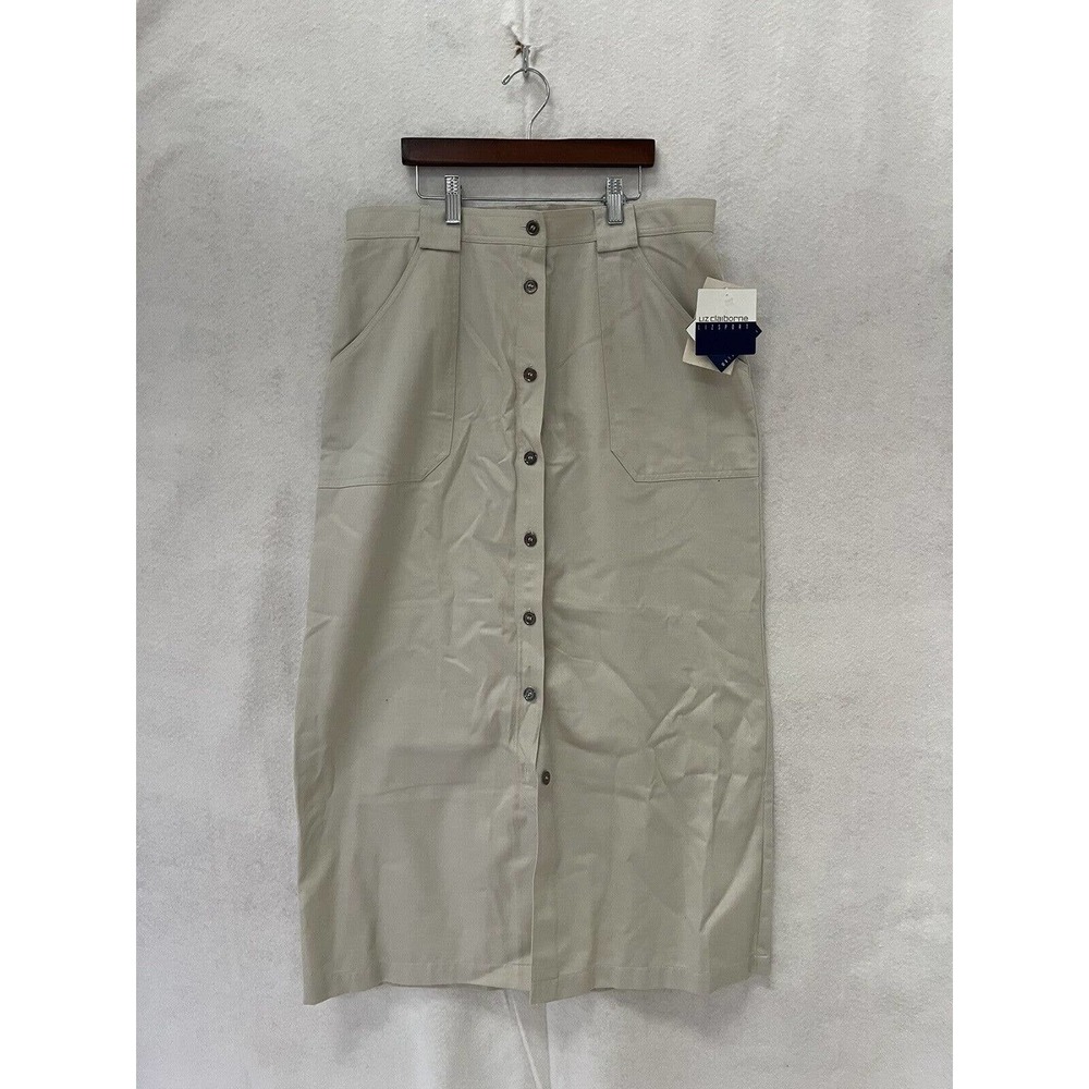 Liz Claiborne Skirt Women's Size 16 Tan Sport New With Tags Carefree